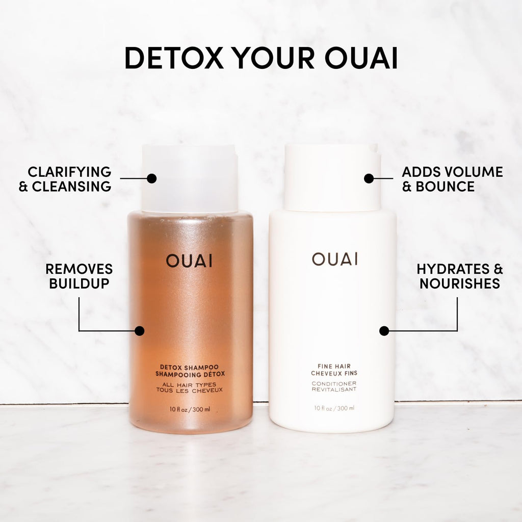 OUAI Detox Shampoo & Fine Hair Conditioner Bundle