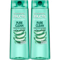 Garnier Fructis Pure Clean Purifying Shampoo, Silicone-Free, 12.5 Fl Oz, 3 Count (Packaging May Vary)