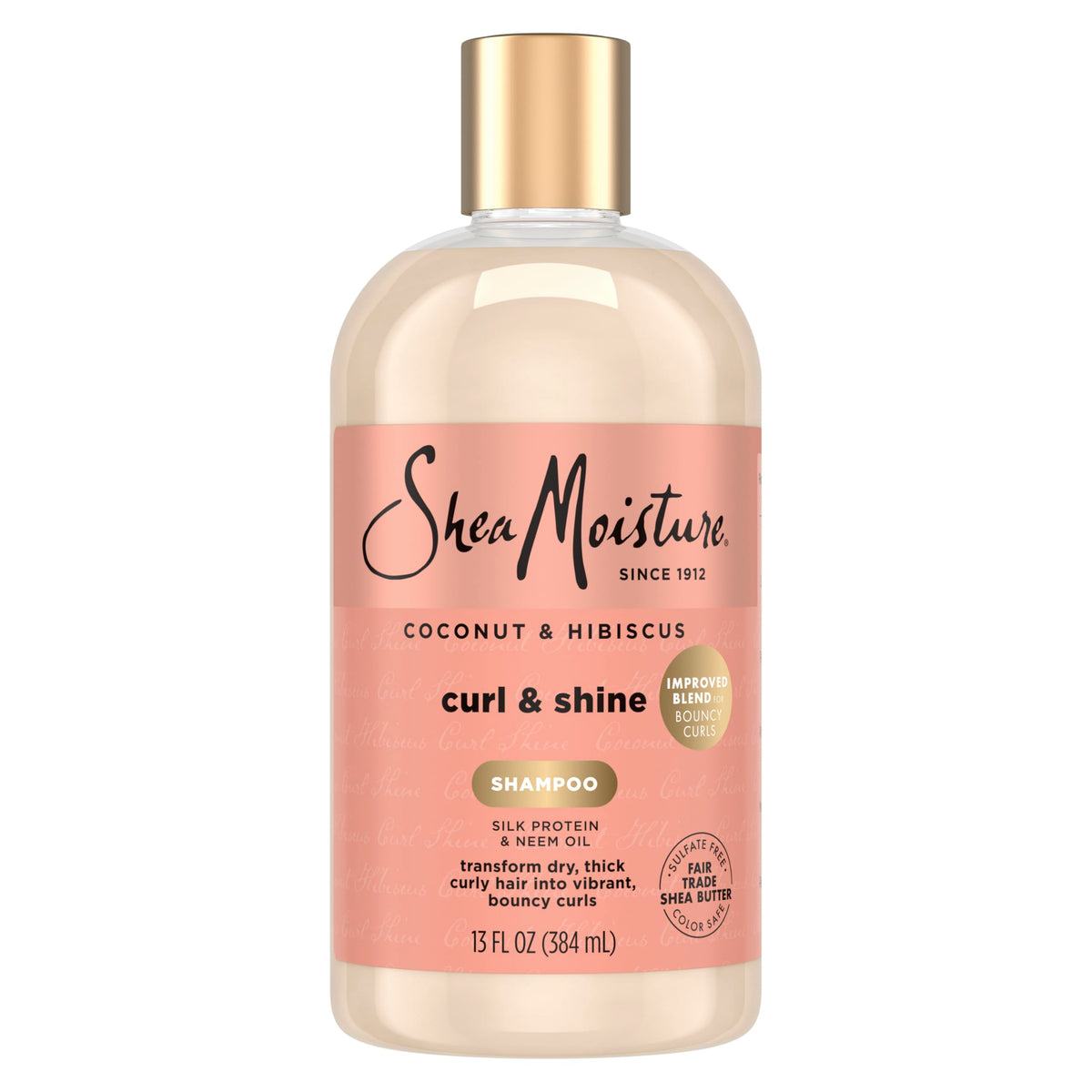 Shea Moisture Coconut & Hibiscus Shampoo for Curly Hair Hydrating 24oz