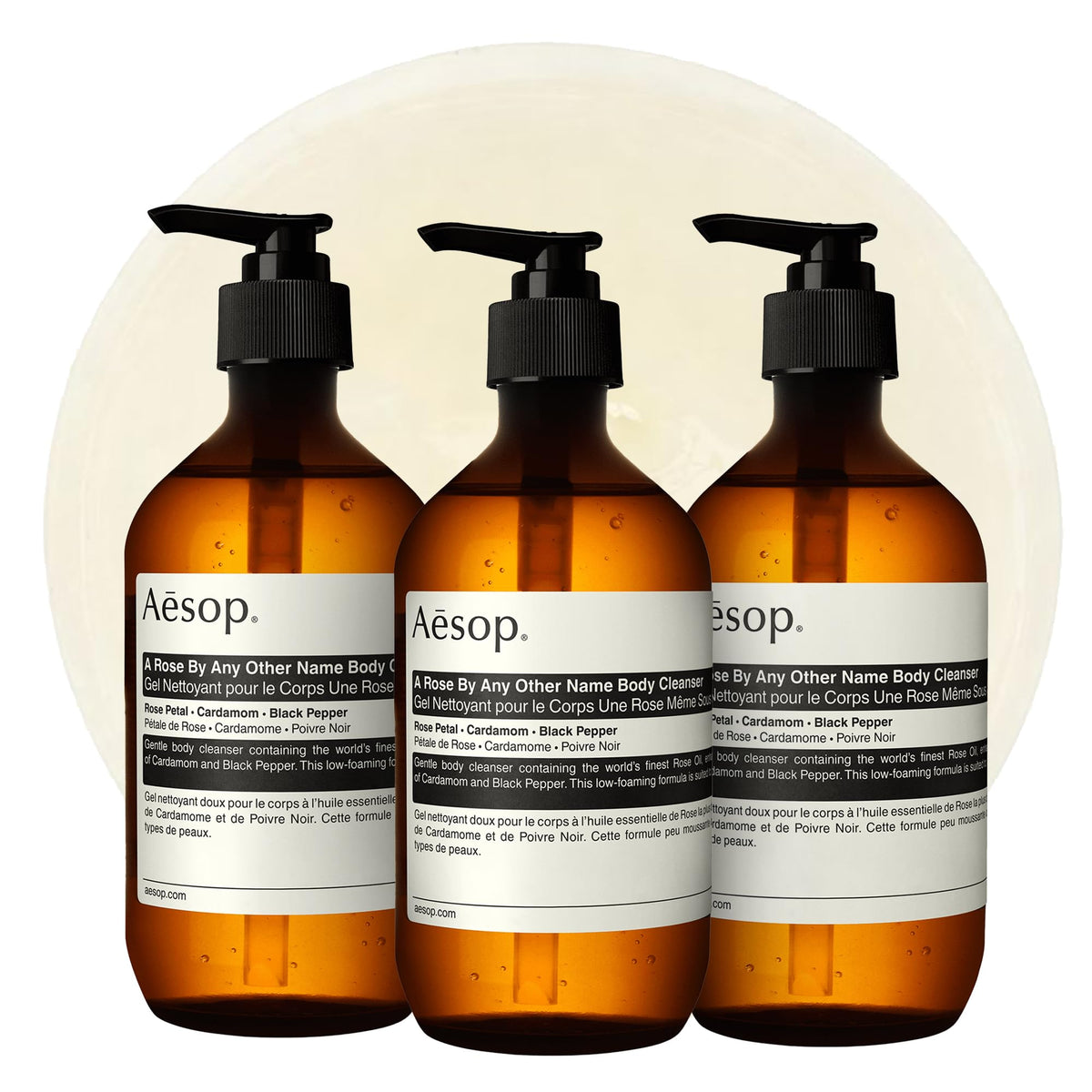 Aesop Geranium Leaf Body Cleanser | Gentle Shower Gel with Geranium, Mandarin and Bergamot Essential Oil Blend to Refresh & Balance Skin | 500 mL / 16.9 oz