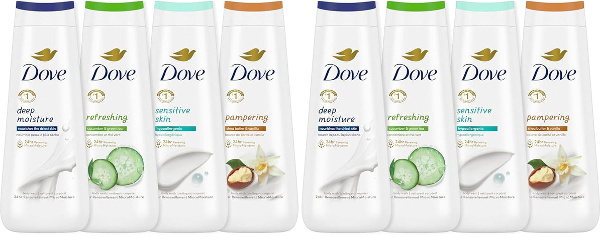 Dove Body Wash Variety Collection 20oz 4ct, Sulfate Free