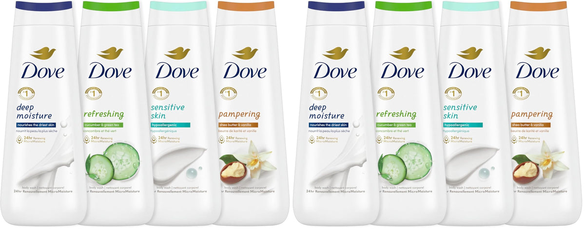 Dove Body Wash Variety Collection 20oz 4ct, Sulfate Free