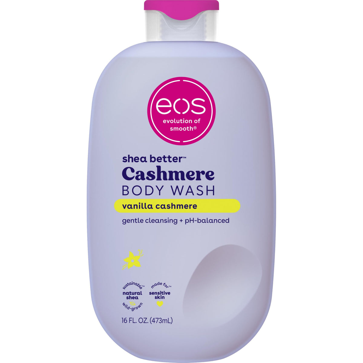 eos Cashmere Body Wash- Vanilla Cashmere, Creamy Gel with Shea Butter, 16 fl oz