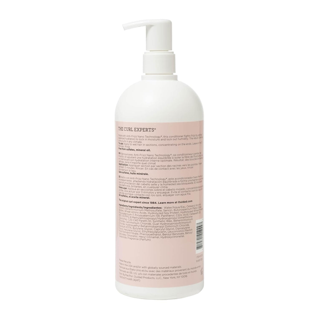 Ouidad Advanced Climate Control Defrizzing Conditioner for Curly Hair – Hydrates, Smooths & Defines Curls, Blocks Humidity & Frizz, Ceramides & Shea Lock In Moisture, All Curl Types, Sulfate-Free