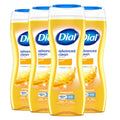 Dial Body Wash, Hydraclean Complex & Vitamin E, Gentle, Leaves Skin Feeling Nourished, Dermatologist-Tested, No Parabens & Sulfates, Exfoliate & Restore, Himalayan Salt, 16 Fl Oz (Pack of 4)