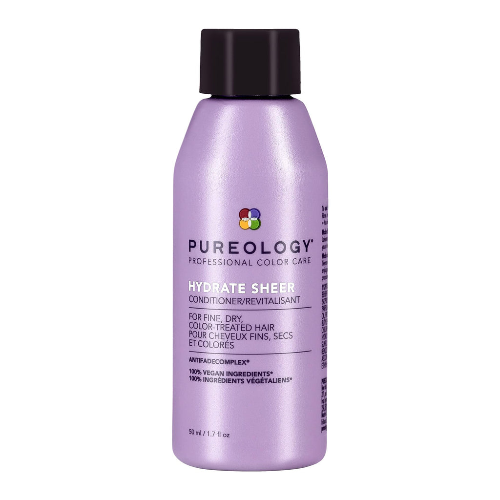Pureology Hydrate Sheer Conditioner - Lightweight Hydrating Conditioner For Fine or Dry Color-Treated Hair, Silicone-Free & Vegan