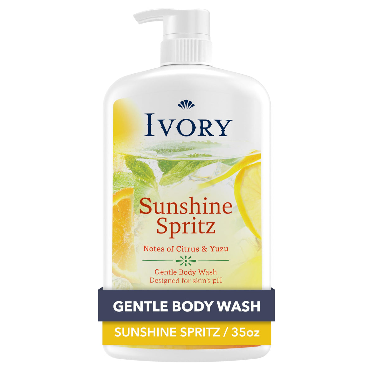 Ivory Body Wash Designed for the Whole Family, Honey Scent, 35 oz