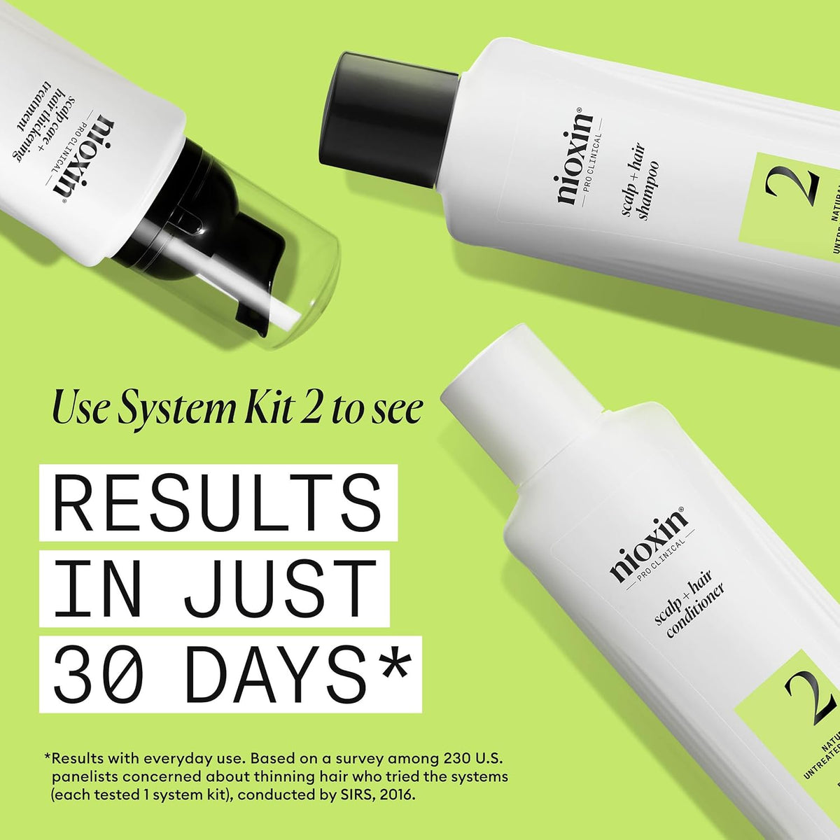 NIOXIN System 2 | Scalp Care | Shampoo | Hair Thickening | For Natural Hair