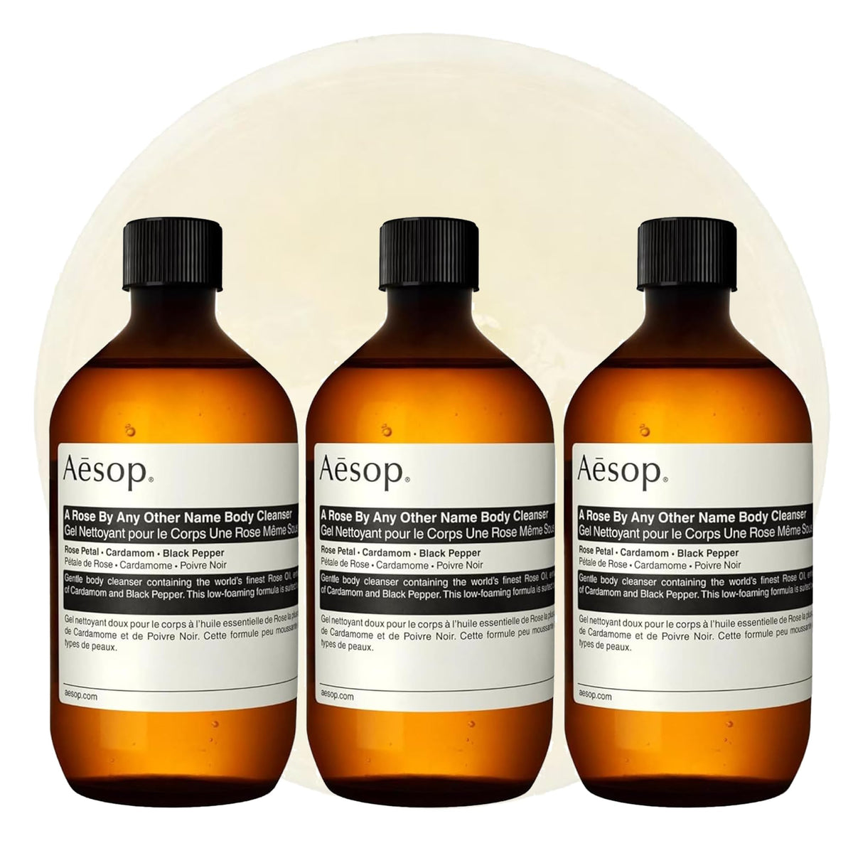 Aesop Geranium Leaf Body Cleanser | Gentle Shower Gel with Geranium, Mandarin and Bergamot Essential Oil Blend to Refresh & Balance Skin | 500 mL / 16.9 oz