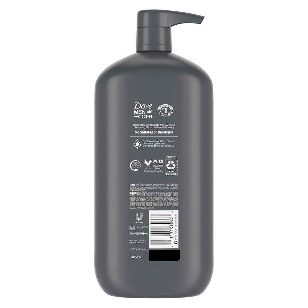 DOVE MEN + CARE Body & Face Wash Refreshing Extra Fresh Men's Body 30 oz