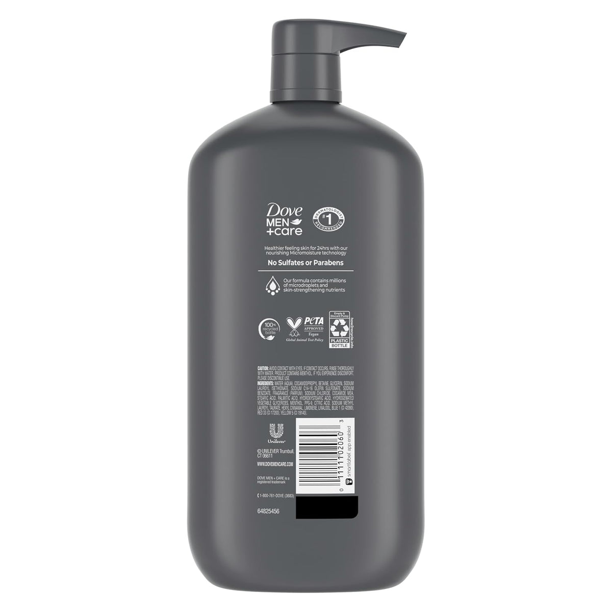 DOVE MEN + CARE Body & Face Wash Refreshing Extra Fresh Men's Body 30 oz