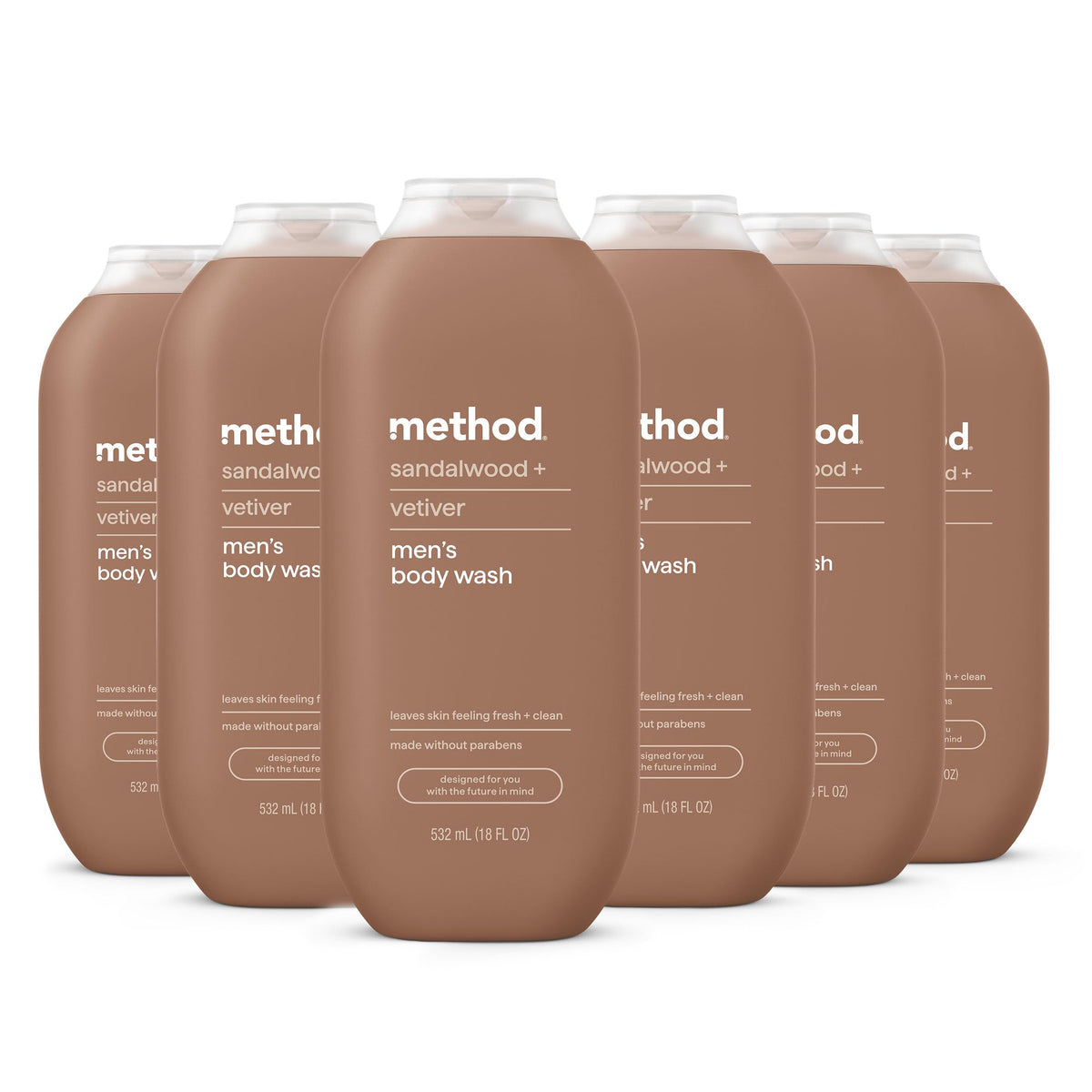 method Men’s Body Wash, Sea + Surf, 18 fl oz, 3 Pack