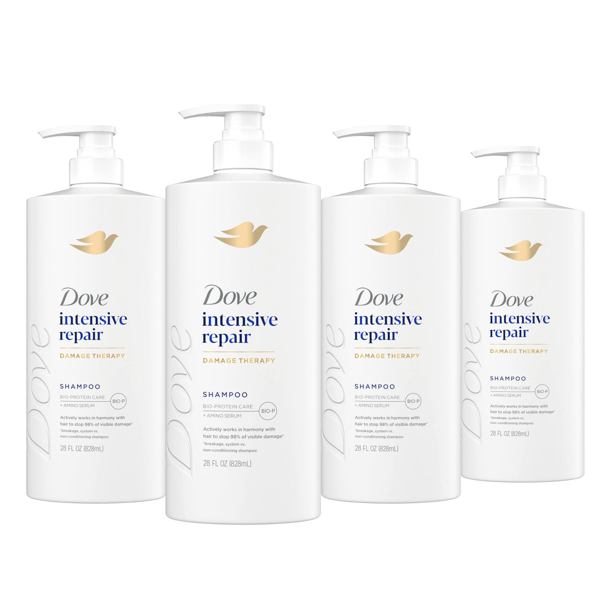 Dove Shampoo Intensive Repair for Damaged Hair with Bio-Protein, 28 Fl Oz