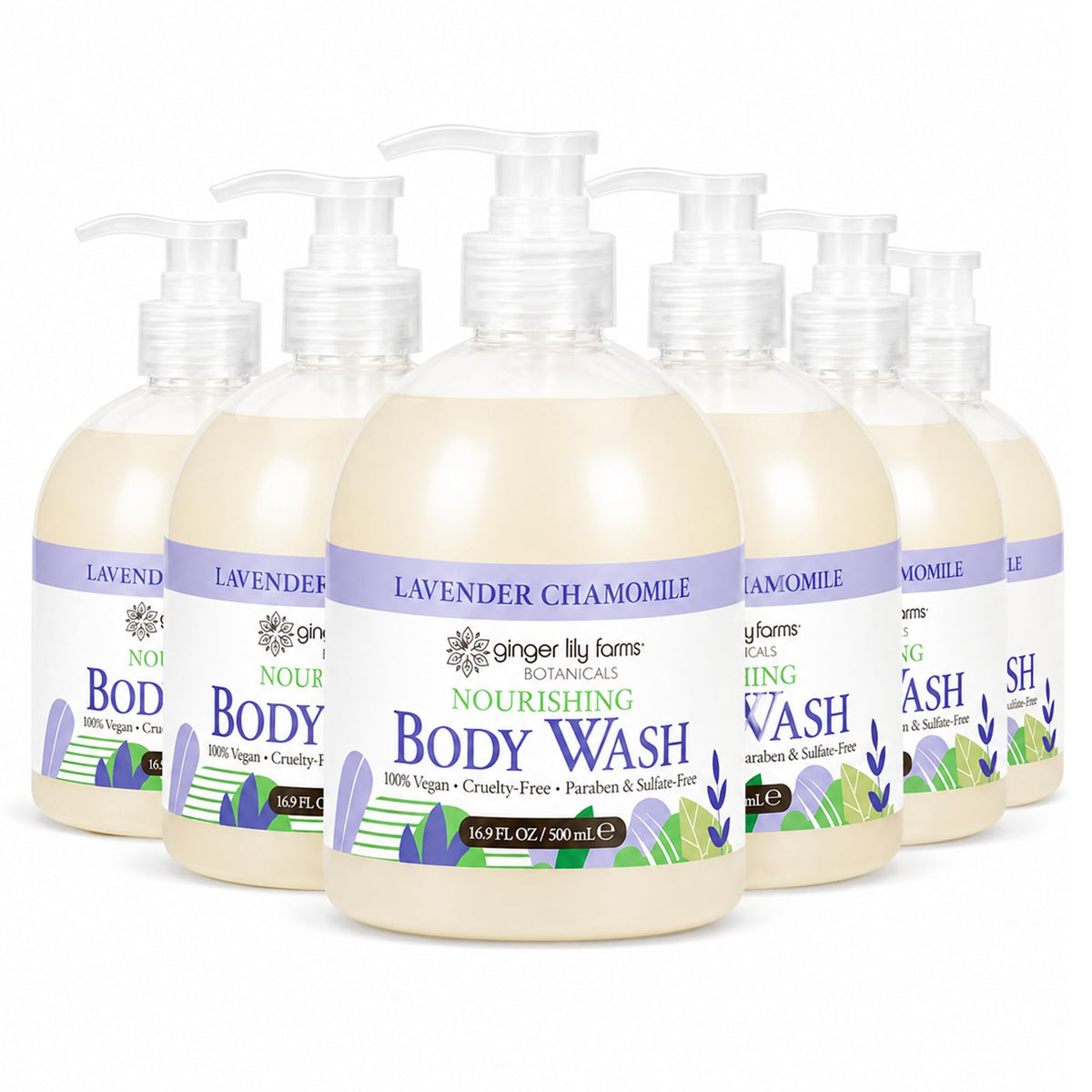 Ginger Lily Farms Botanicals Body Wash, 128oz, Island Tranquility