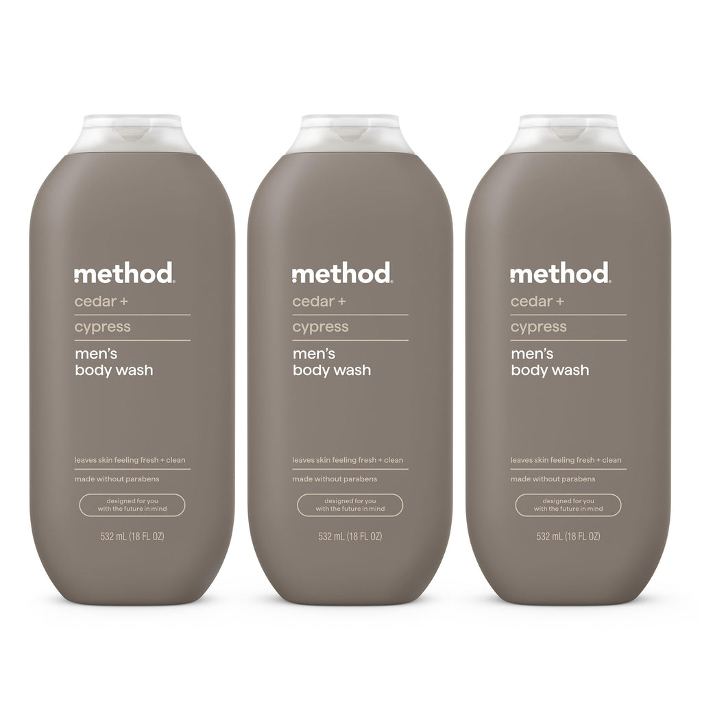 method Men’s Body Wash, Sea + Surf, 18 fl oz, 3 Pack