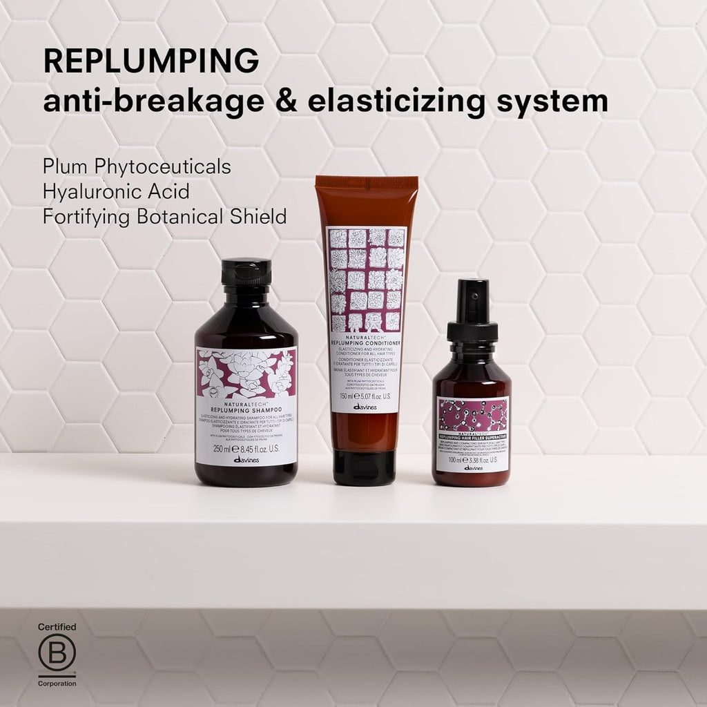 Davines Naturaltech Replumping Conditioner, gentle treatment for fine hair