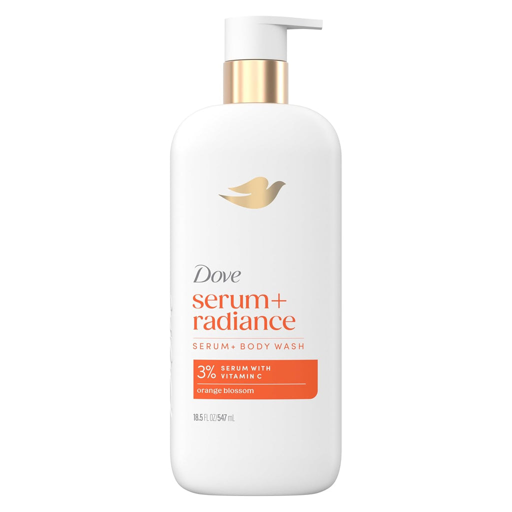 Dove Serum+ Radiance Body Wash, 3% Serum with Vitamin C, 18.5 oz