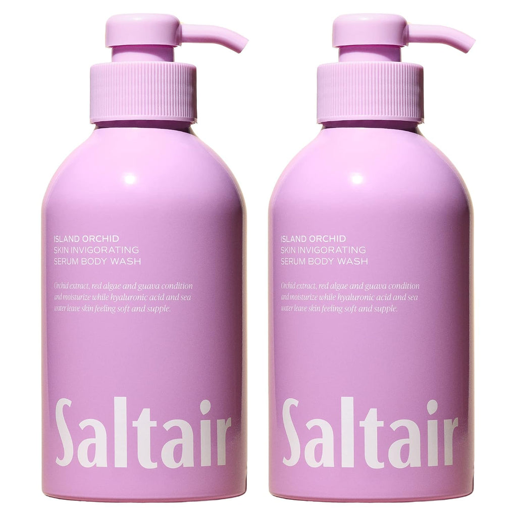 Saltair Body Wash Variety Pack | Santal Coconut Shower Gel Set | 2x 17oz