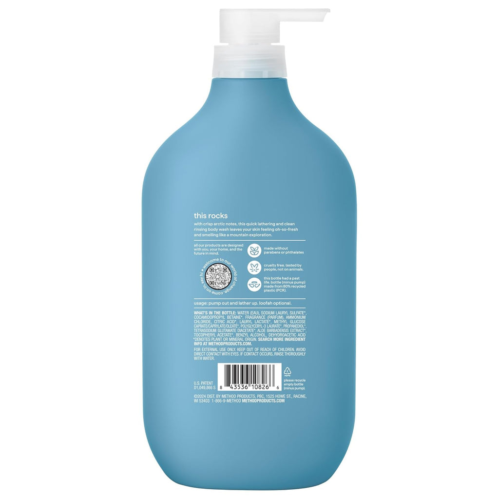 method Men’s Body Wash, Glacier + Granite, 28 fl oz