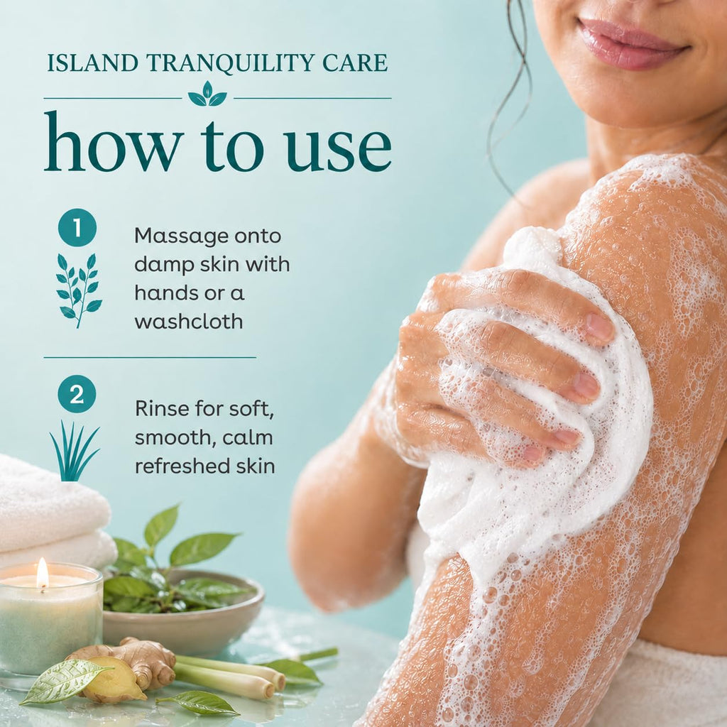 Ginger Lily Farms Botanicals Body Wash, 128oz, Island Tranquility