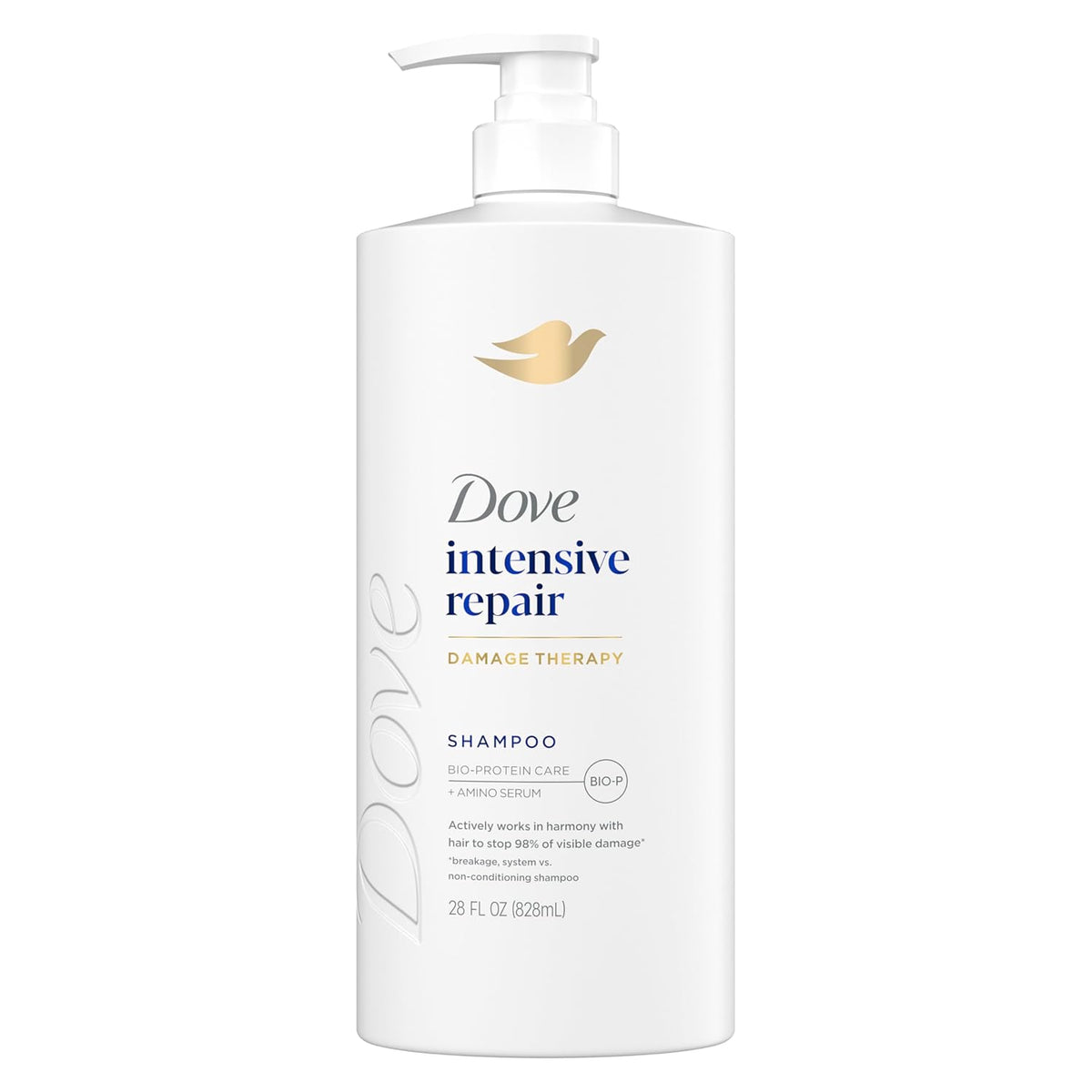 Dove Shampoo Intensive Repair for Damaged Hair with Bio-Protein, 28 Fl Oz