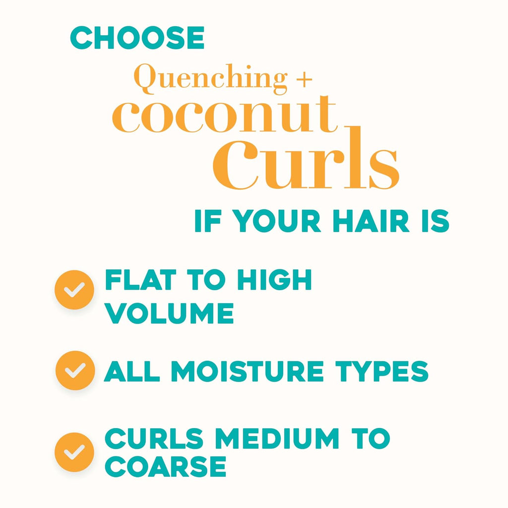 OGX Quenching + Coconut Curls Shampoo, 25.4 fl oz
