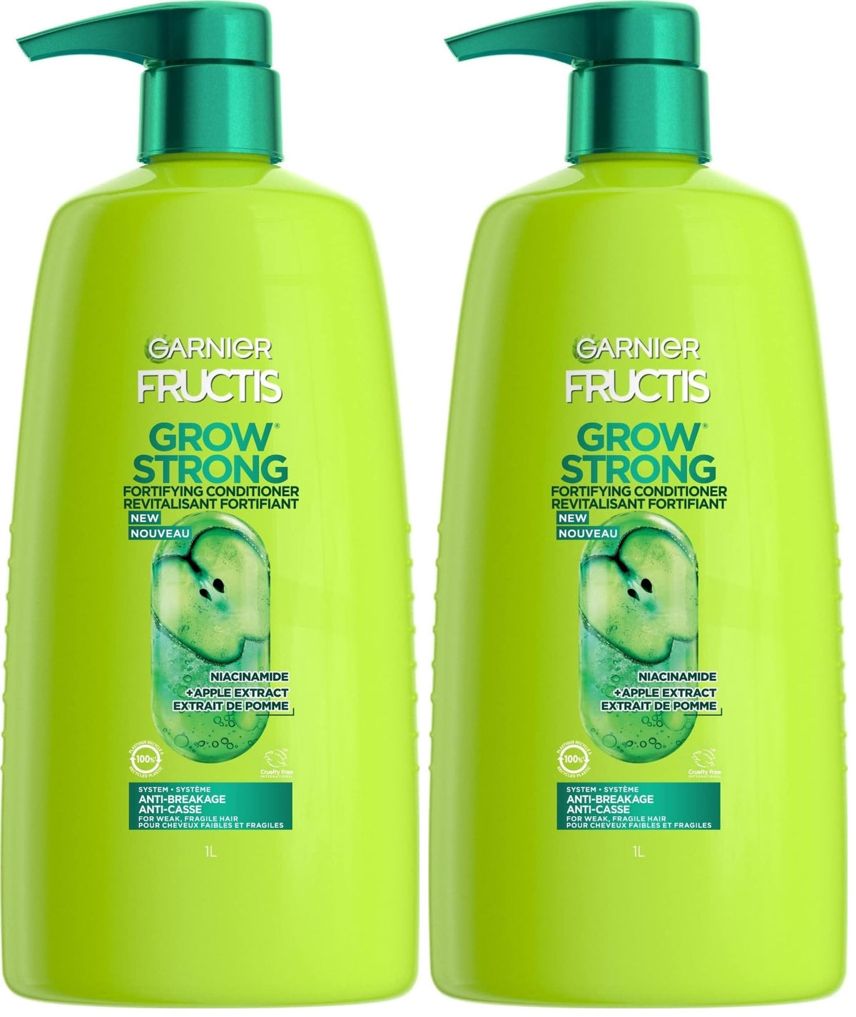 Garnier Fructis Grow Strong Conditioner, 33.8 Fl Oz, 1 Count (Packaging May Vary)