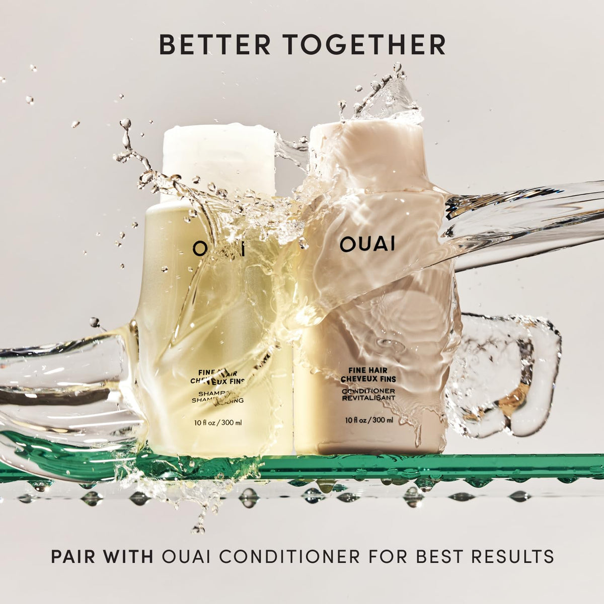 OUAI Fine Hair Shampoo - Biotin Thickening Shampoo for Thin Hair (10 Fl Oz)