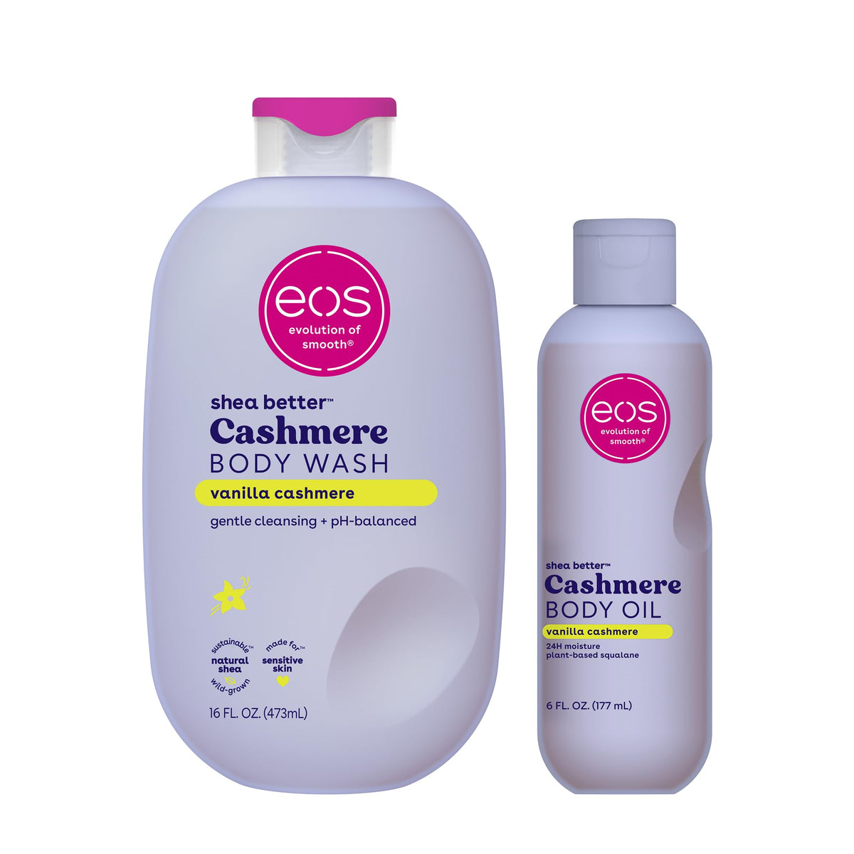 eos Cashmere Body Wash- Vanilla Cashmere, Creamy Gel with Shea Butter, 16 fl oz