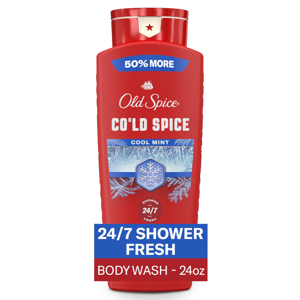 Old Spice Refreshing Body Wash for Men, 3X Defense, 24/7 Shower Fresh with Long Lasting Scent, Red Collection, Swagger with Cedarwood Scent, 24 oz (Pack of 2)