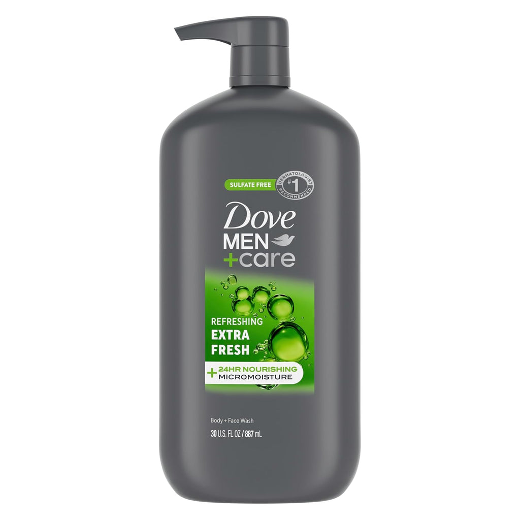 DOVE MEN + CARE Body & Face Wash Refreshing Extra Fresh Men's Body 30 oz