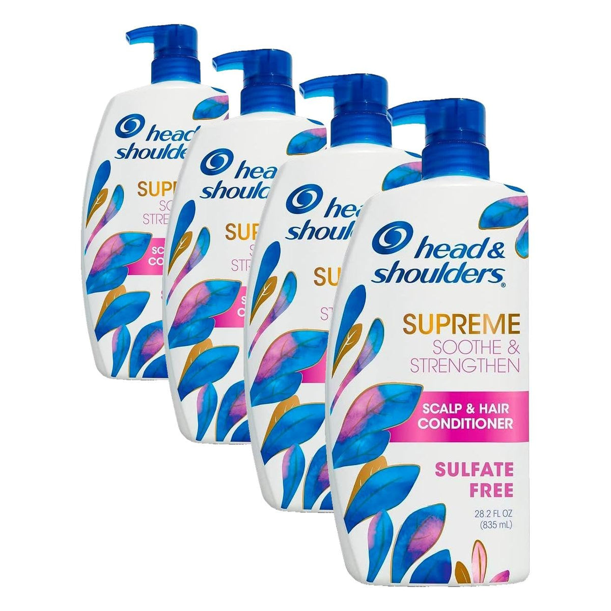 Head & Shoulders Supreme Anti-Dandruff Shampoo with Argan Oil and Rose Essence, 1% Pyrithione Zinc, Sulfate-Free, Deep Moisturization and Itch Control, 28.2 fl oz