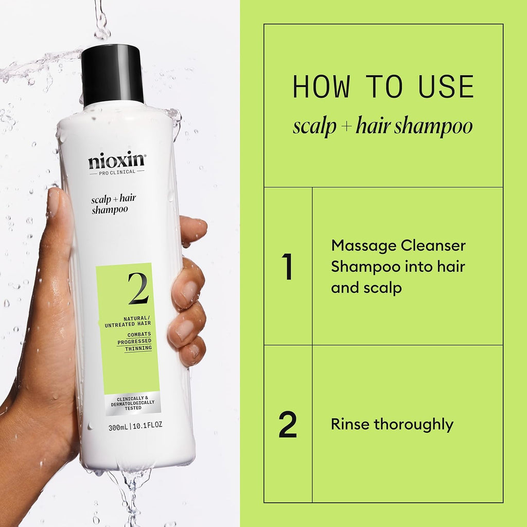 NIOXIN System 2 | Scalp Care | Shampoo | Hair Thickening | For Natural Hair