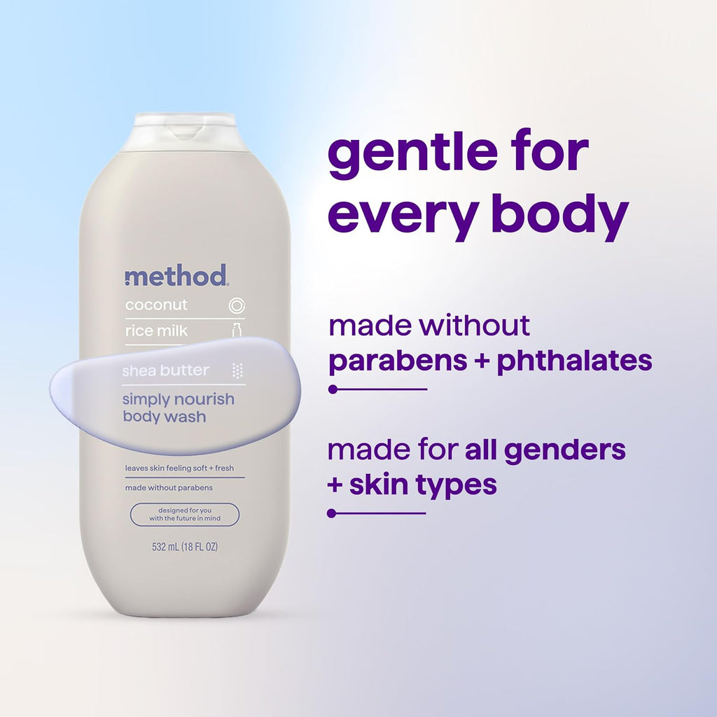 method Body Wash, Simply Nourish, 18 fl oz, 3 pack