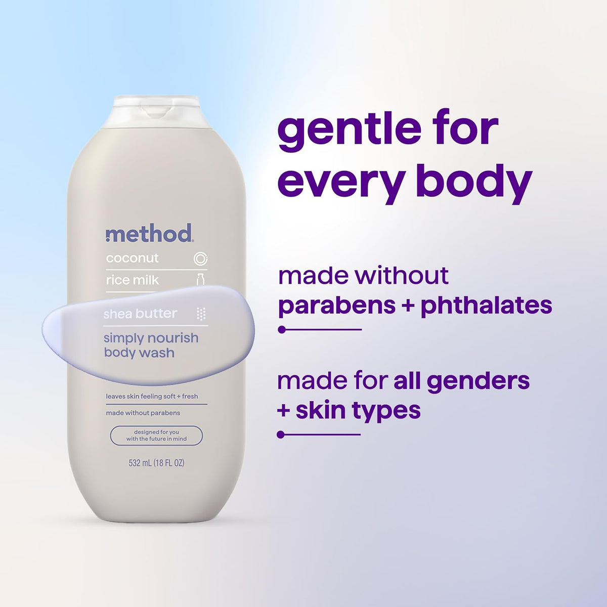 method Body Wash, Simply Nourish, 18 fl oz, 3 pack