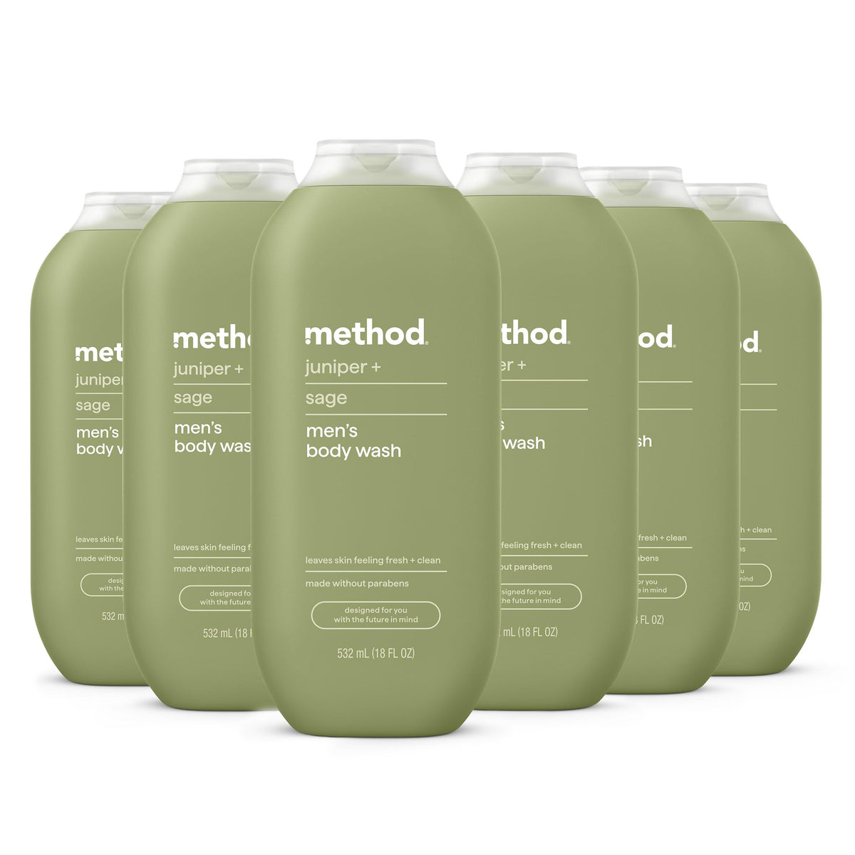 method Men’s Body Wash, Sea + Surf, 18 fl oz, 3 Pack