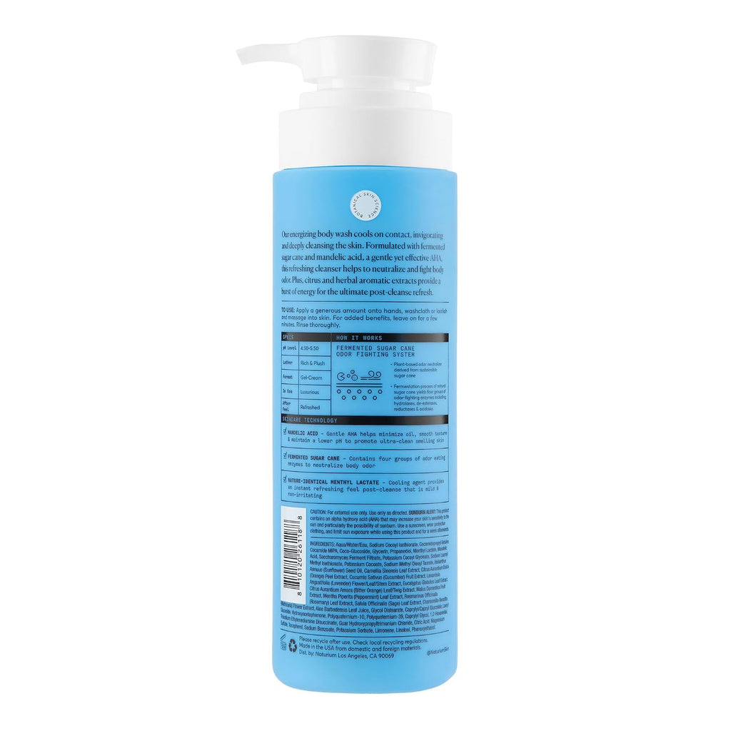 Naturium Mandelic Acid Body Wash, Sugar Cane & Menthyl Lactate, 16.9 fl oz