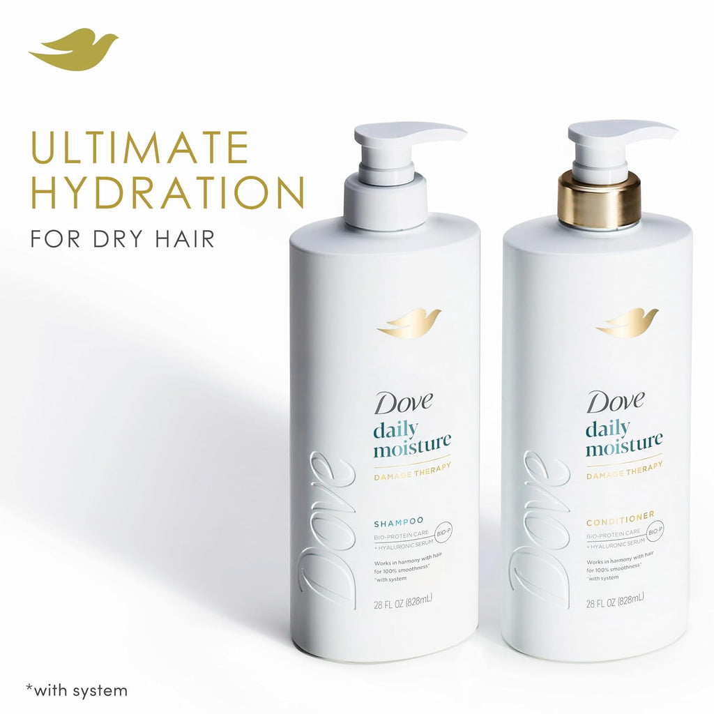 Dove Daily Moisture Shampoo with Bio-Protein Hair Care Technology, 28 Fl Oz