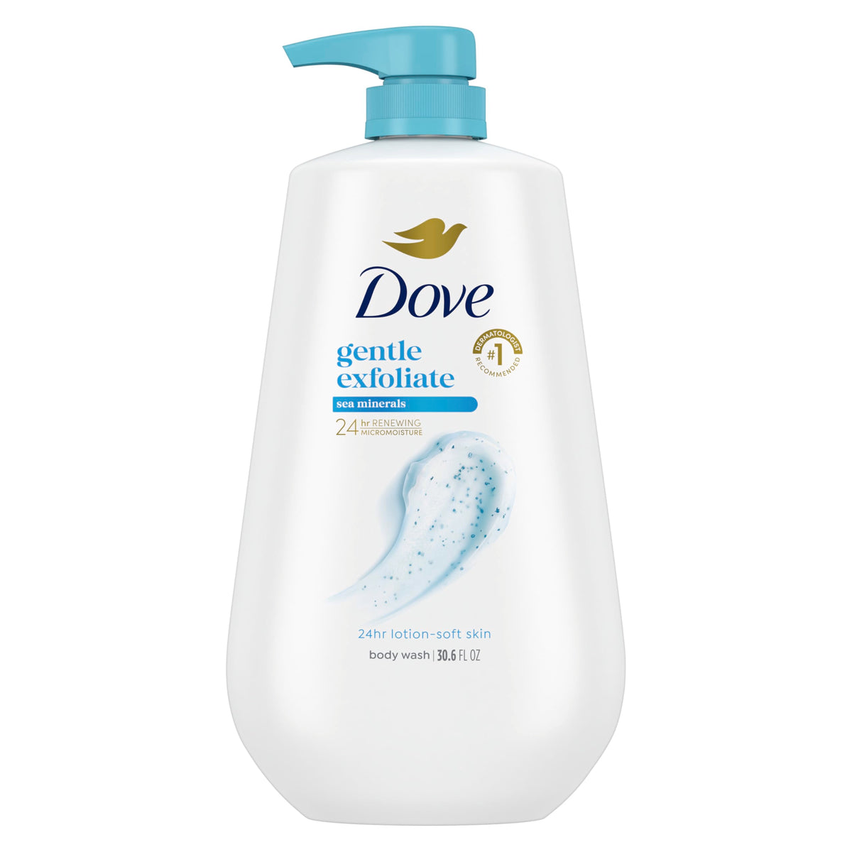 Dove Body Wash Body Wash Gentle Exfoliate Sea Minerals 30.6 oz Sulfate Free