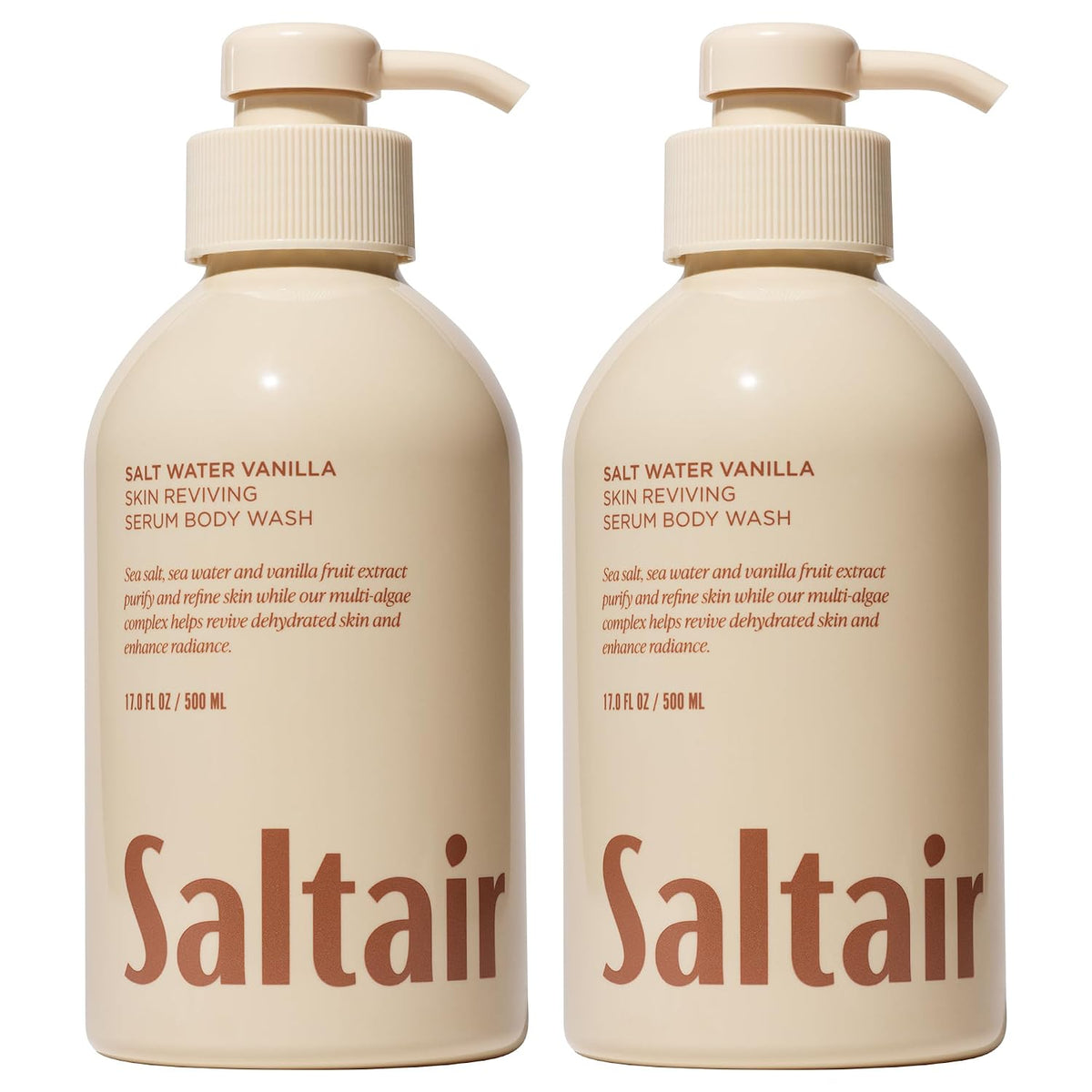 Saltair Body Wash Variety Pack | Santal Coconut Shower Gel Set | 2x 17oz