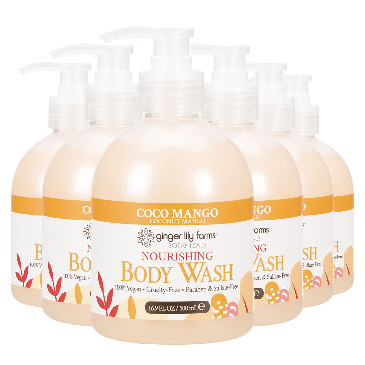 Ginger Lily Farms Botanicals Body Wash, 128oz, Island Tranquility