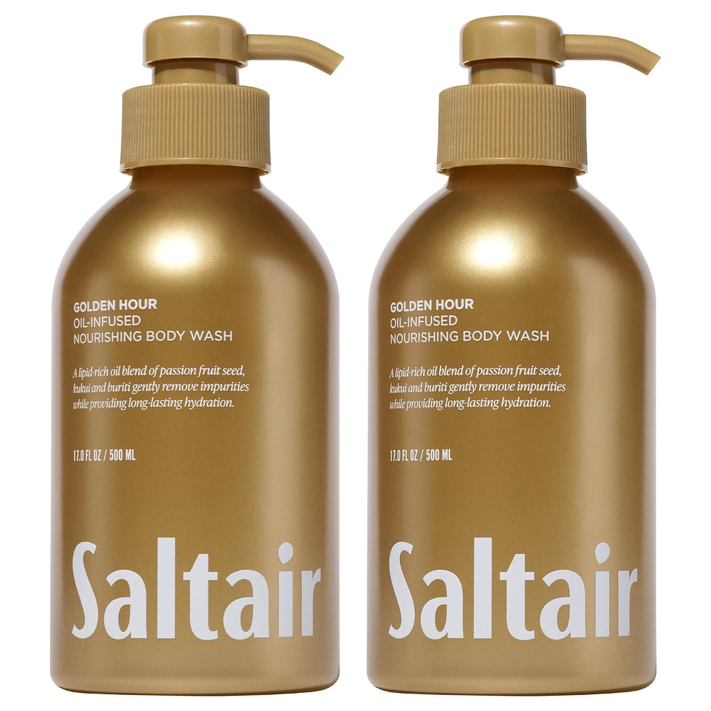 Saltair Body Wash Variety Pack | Santal Coconut Shower Gel Set | 2x 17oz