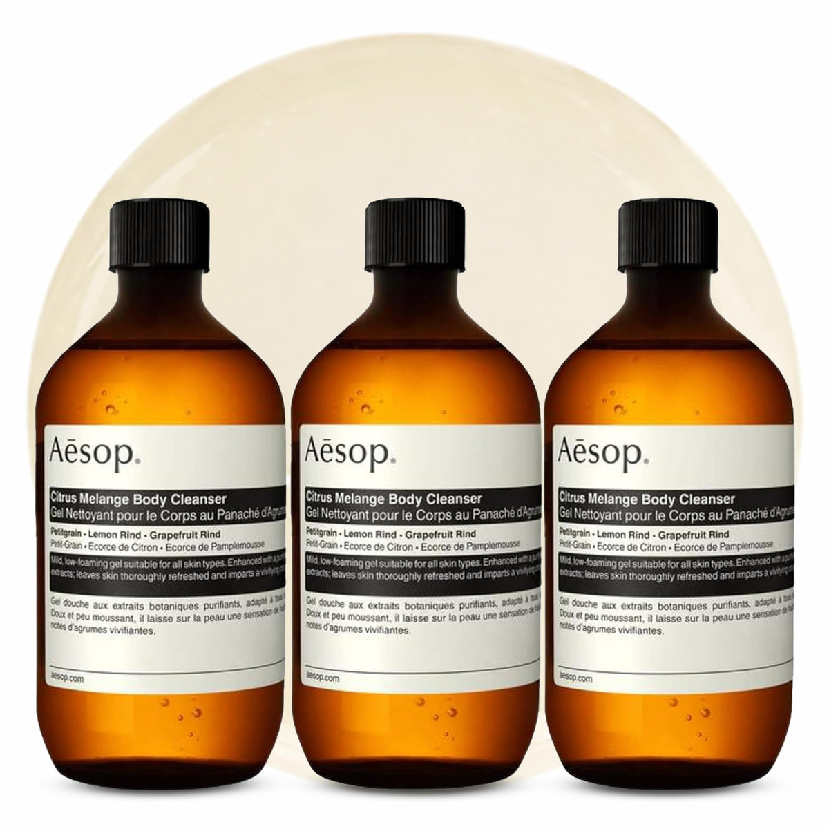 Aesop Geranium Leaf Body Cleanser | Gentle Shower Gel with Geranium, Mandarin and Bergamot Essential Oil Blend to Refresh & Balance Skin | 500 mL / 16.9 oz