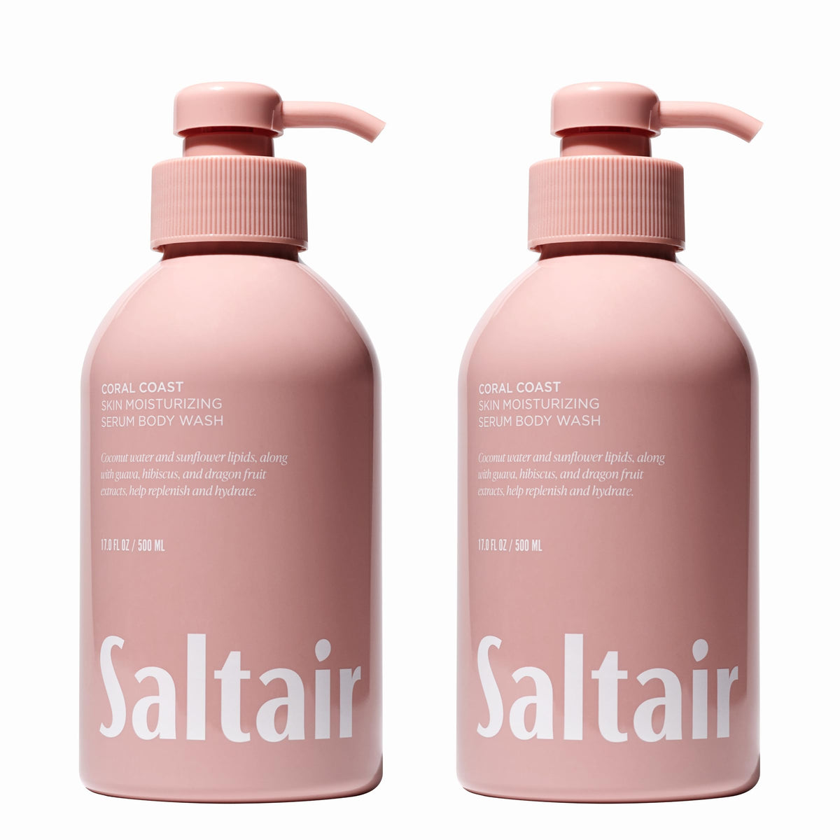 Saltair Body Wash Variety Pack | Santal Coconut Shower Gel Set | 2x 17oz