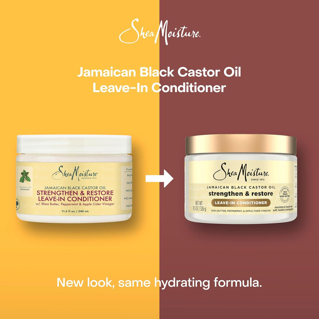 Shea Moisture Jamaican Black Castor Oil Strengthen & Grow Leave-In Conditioner, 11 Ounce