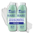 Head & Shoulders Anti-Dandruff Shampoo, BARE Soothing Hydration Twin Pack, 1% Pyrithione Zinc, Dry Scalp Relief, Free of Sulfates, Silicones, Dyes, 13.5 Fl Oz Each