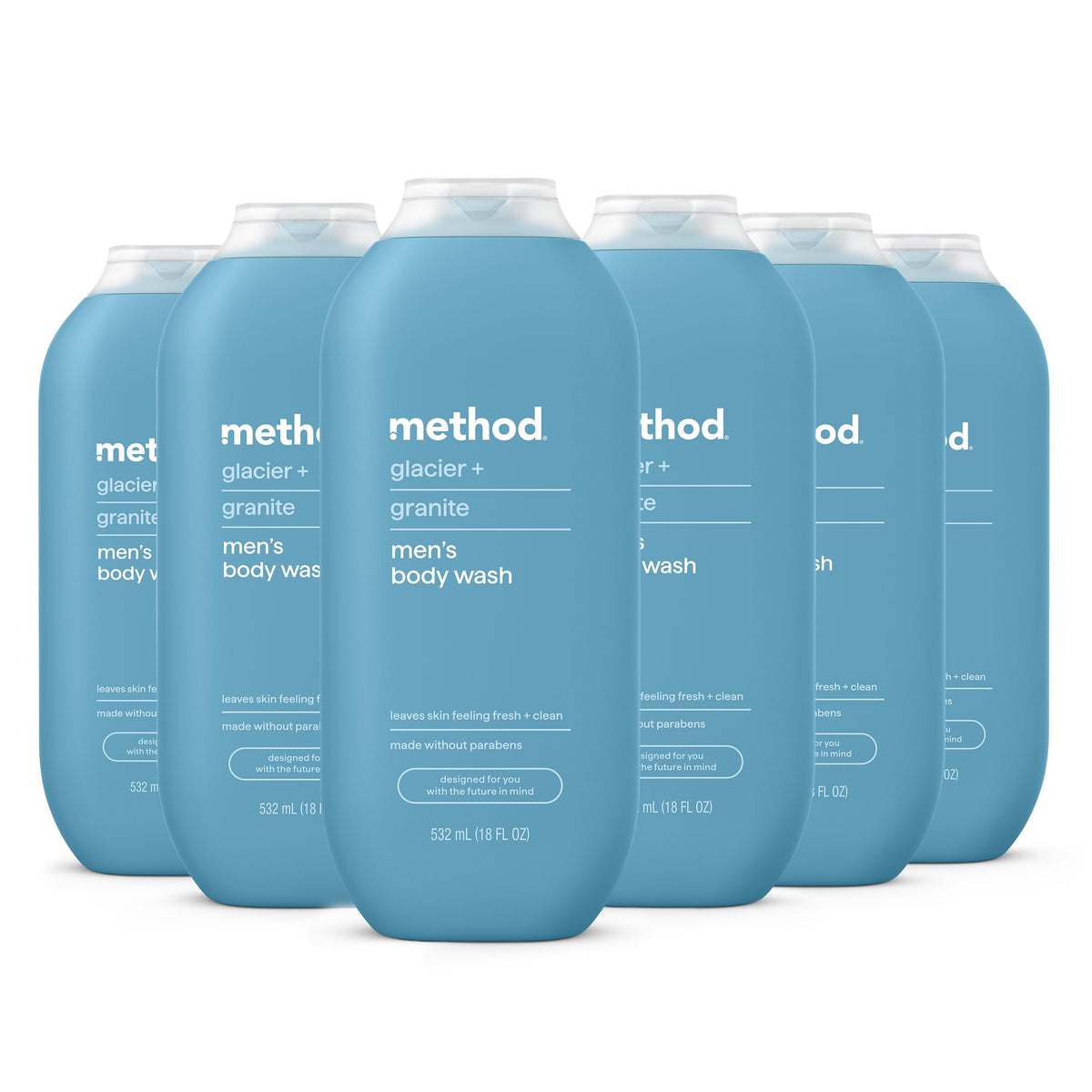 method Men’s Body Wash, Sea + Surf, 18 fl oz, 3 Pack