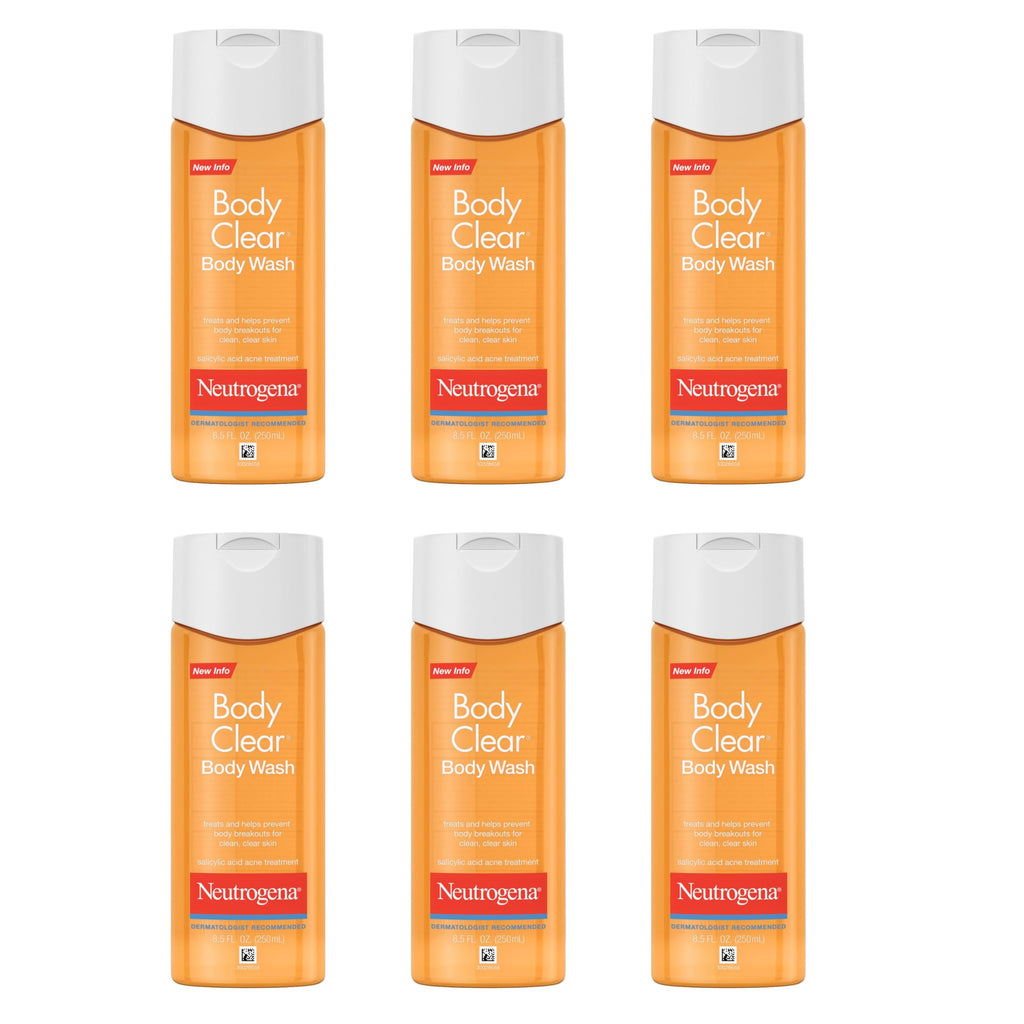 Neutrogena Body Clear Acne Body Wash, 3 x 8.5 fl oz