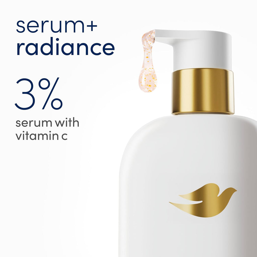 Dove Serum+ Radiance Body Wash, 3% Serum with Vitamin C, 18.5 oz
