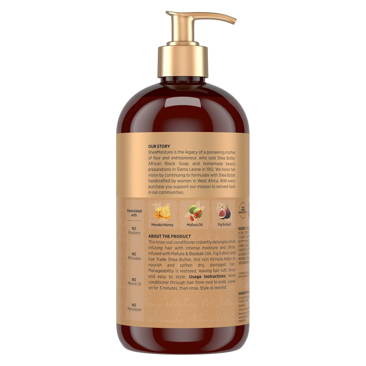 Shea Moisture Intensive Hydration Conditioner for Dry, Damaged Hair Manuka Honey and Mafura Oil deep moisturizing conditioner 24oz